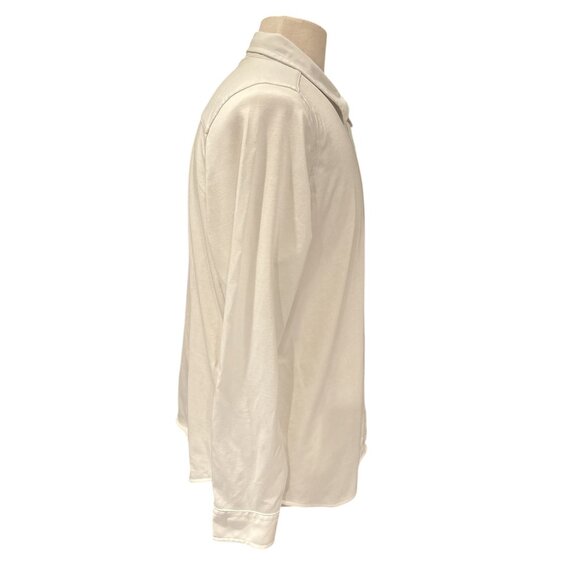 L.L.Bean White Long-Sleeve Button-Up Shirt XL Regular Shrink-Free 100% Cotton Me - Picture 4 of 8